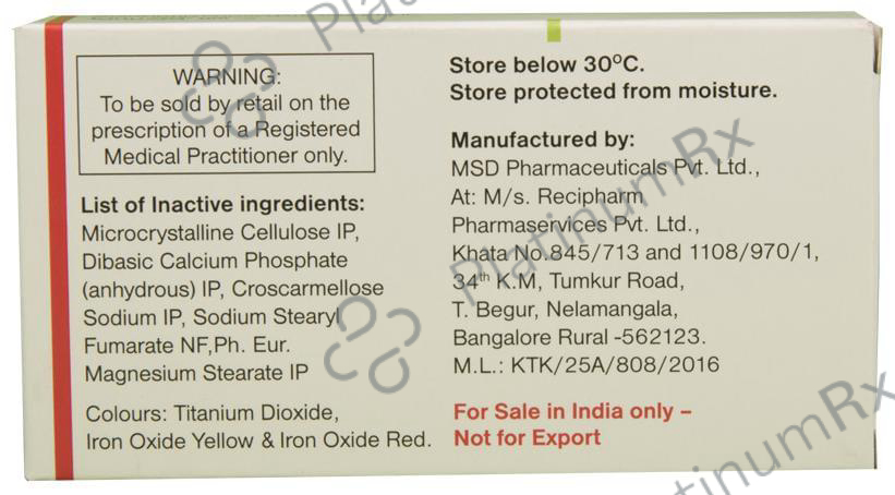 Januvia 100mg Tablet 7s