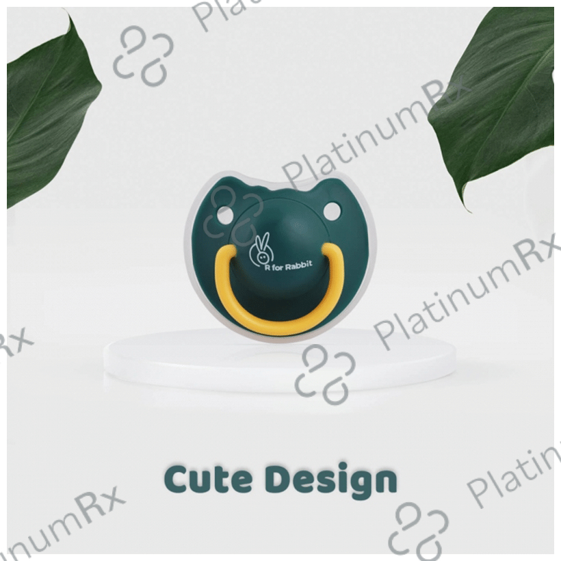 R for Rabbit Tusky Pacifie Green for Kids of 3 Months Green