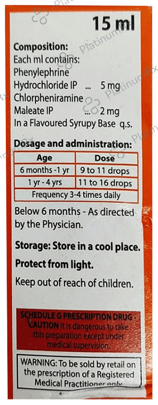 Coriminic 2/5mg Drops 15ml