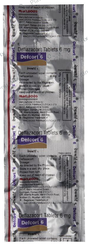 Defcort 6mg Tablet 10s