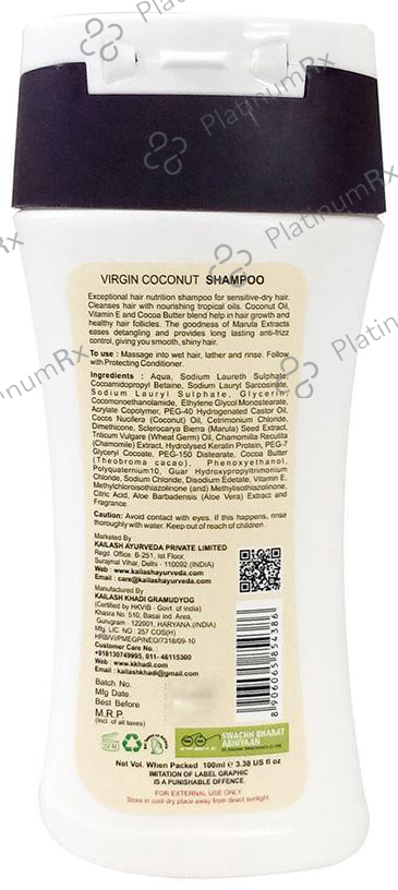 Khadi Kailash Luxurious Virgin Coconut Shampoo 100 ml