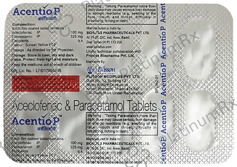 Acentio P Tablet