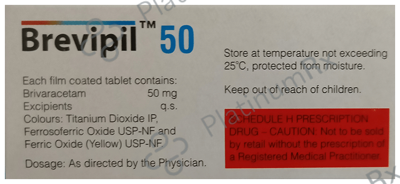 Brevipil 50mg Tablet 10s