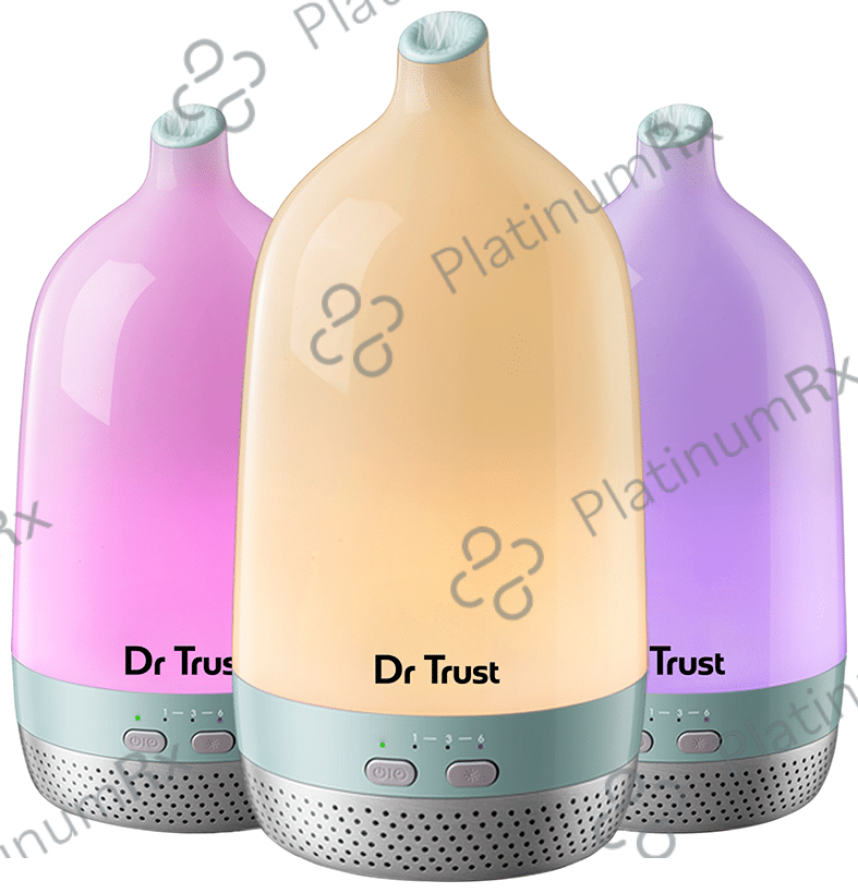 Dr Trust USA Home Spa Luxury Home Office Cool Mist Aroma Oil Diffuser and Humidifier 200ml Multicolor