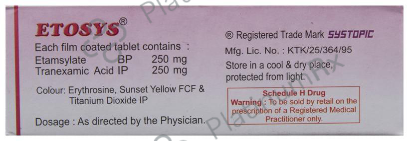 Etosys 250/250mg Tablet 10s