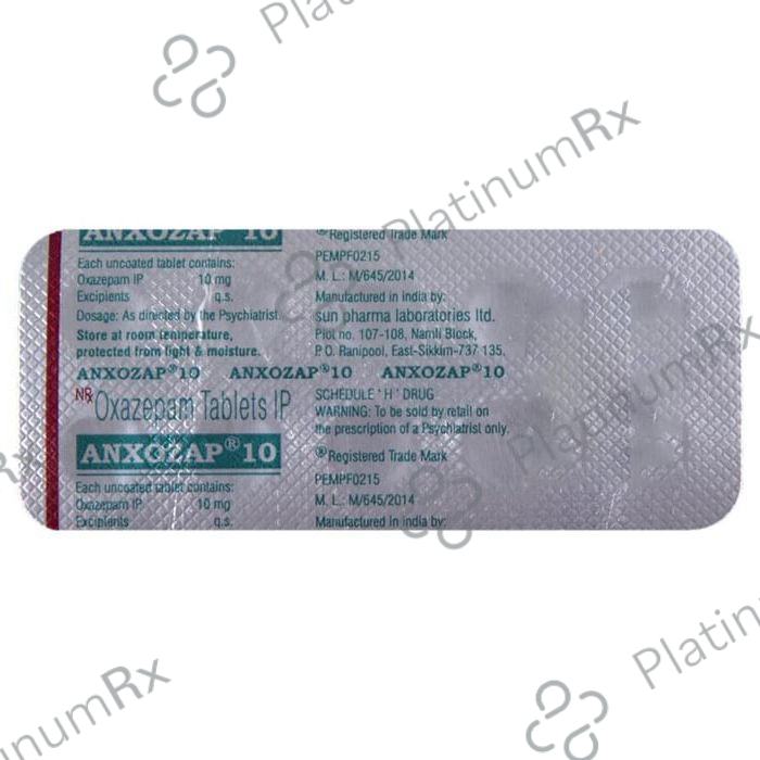 Anxozap 10mg Tablet 10s