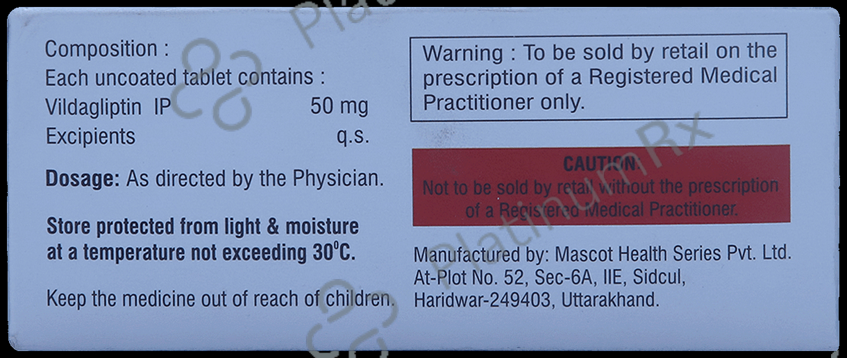 Vildatin 50mg Tablet