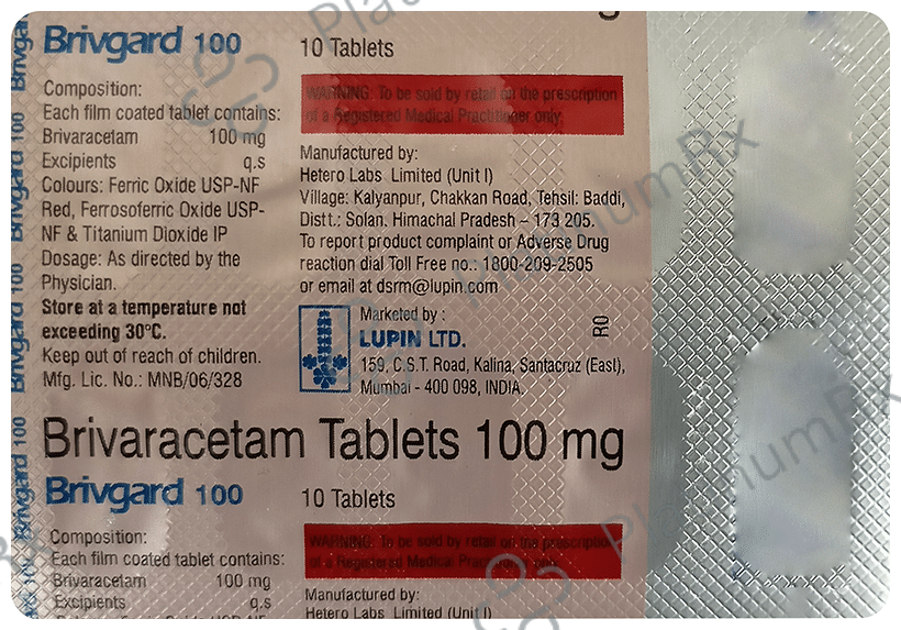 Brivgard 100mg Tablet 10s