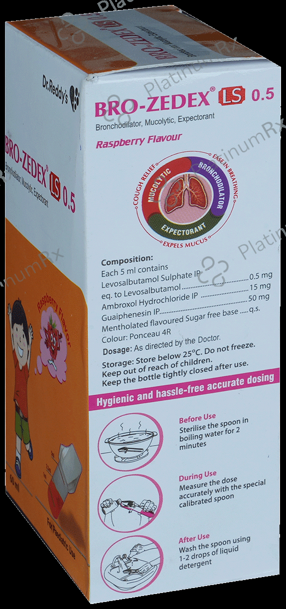 Bro-Zedex LS 0.5 Expectorant Raspberry