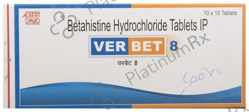 Verbet 8mg Tablet 10s