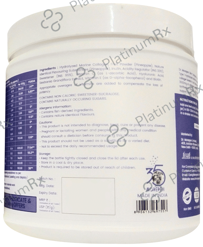 Dr. Morepen Skin Collagen Powder Pineapple