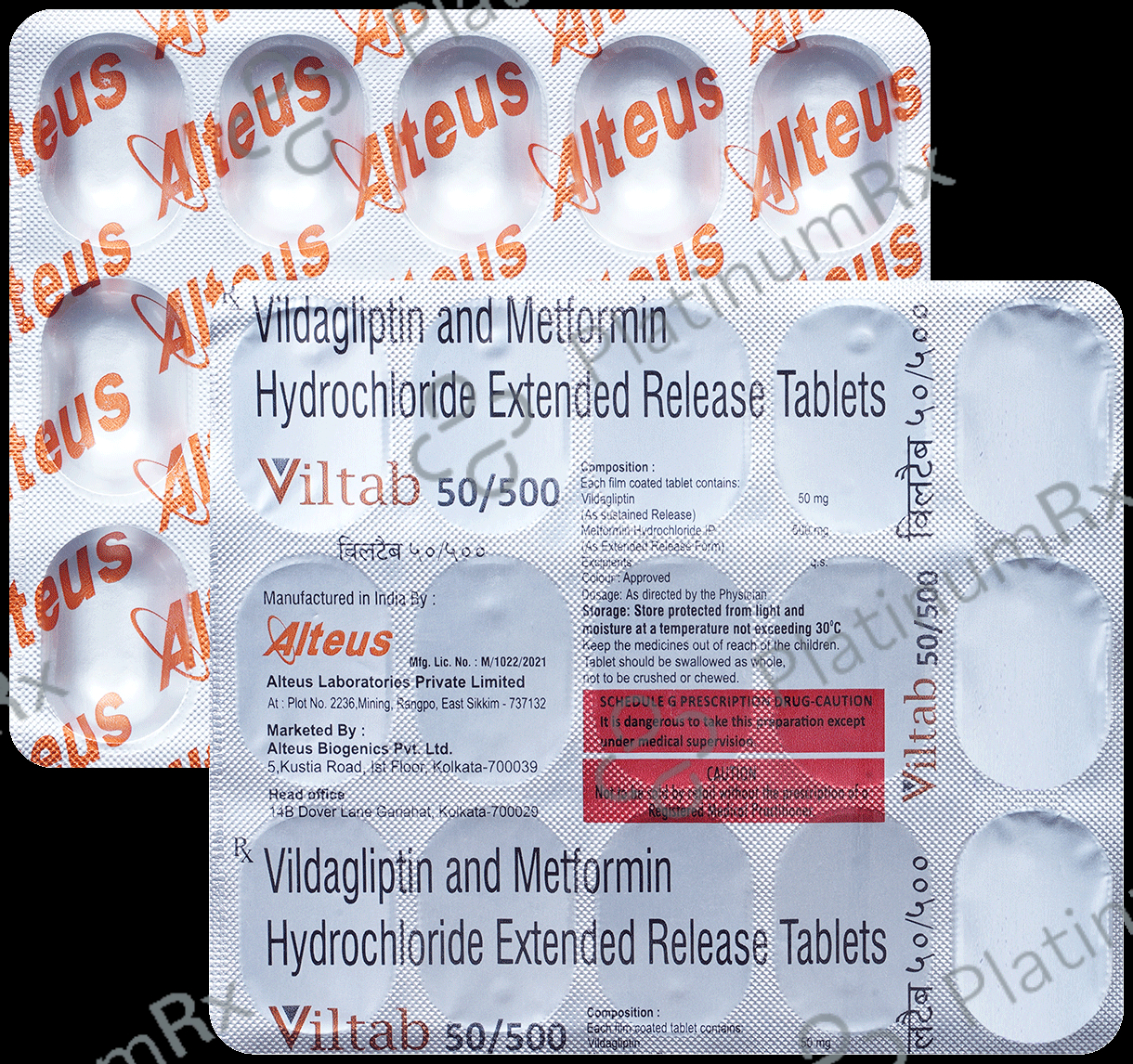 Viltab 500mg/50mg Tablet ER