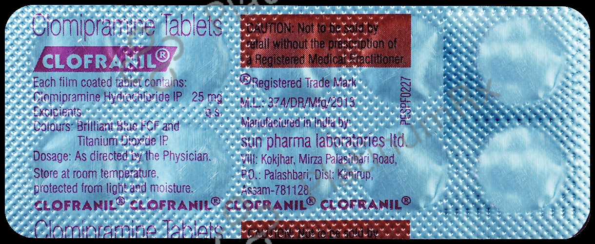 Clofranil 25mg Tablet 10s
