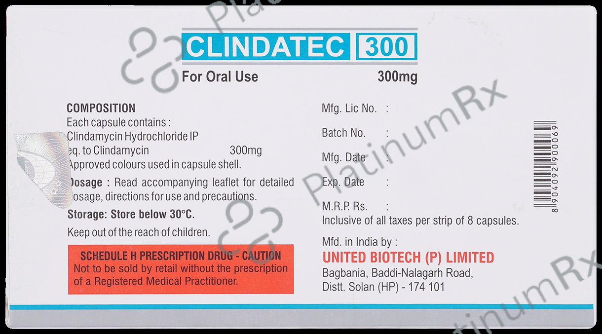 Clindatec 300mg Capsule