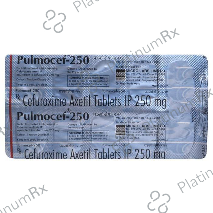 Pulmocef 250mg Tablet 10s