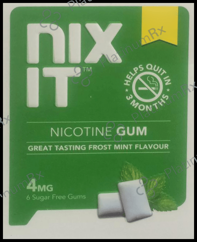 Nixit Nicotine 4mg Gum Frost mint Sugar Free