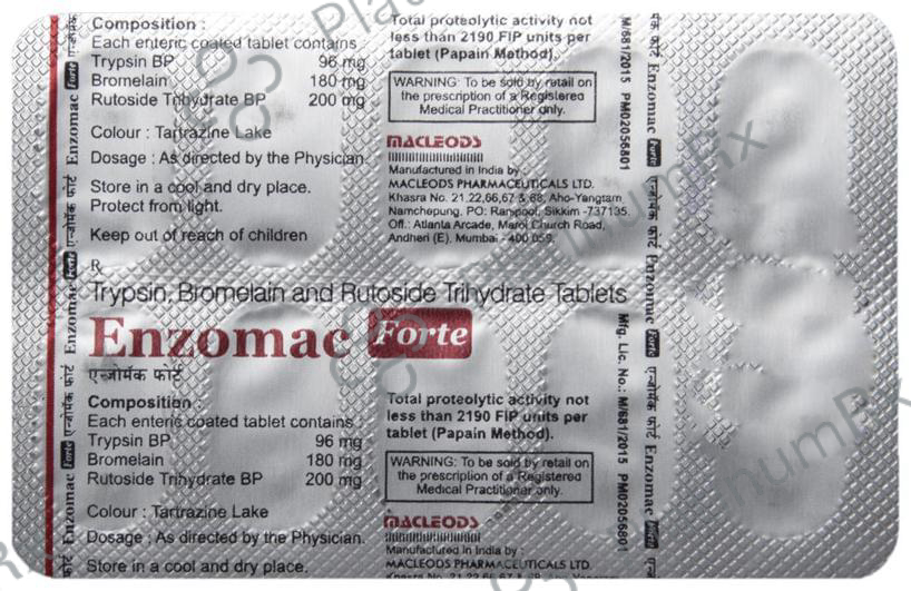 Enzomac Forte 180/200/96mg Tablet 10s