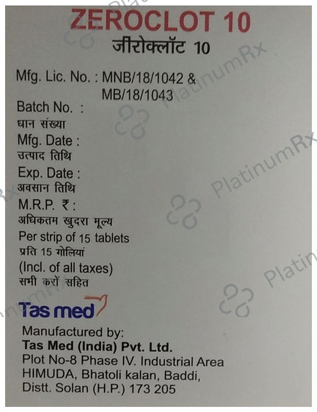 Zeroclot 10 Tablet