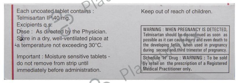 Telmikaa 40mg Tablet 10s