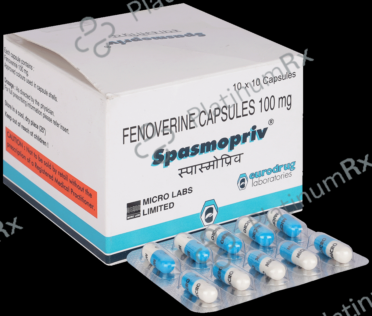 Spasmopriv 100mg Capsule 10s