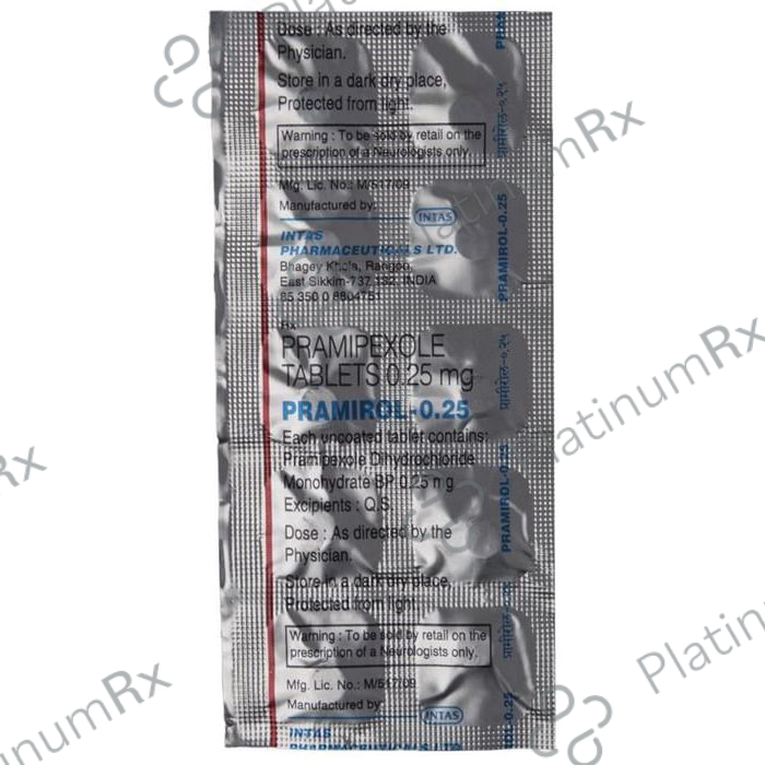 Pramirol 0.25mg Tablet 10s