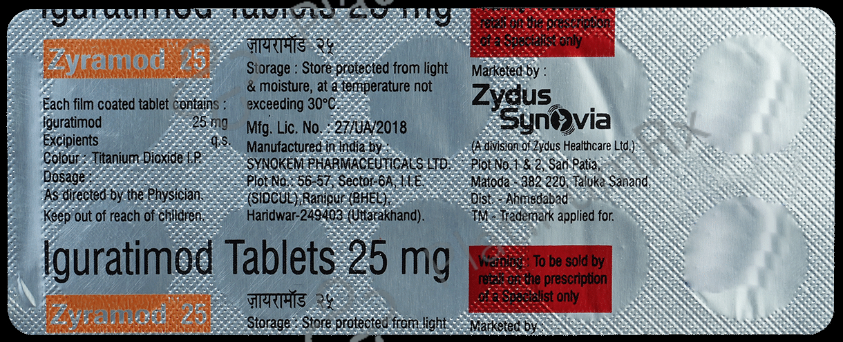 Zyramod 25mg Tablet 10s