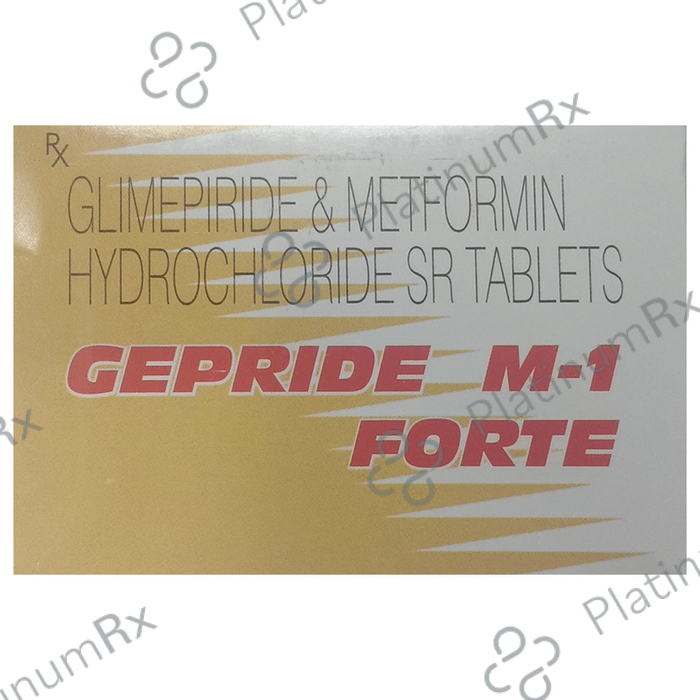 Gepride M 1 Forte 1/1000mg Tablet SR 10s