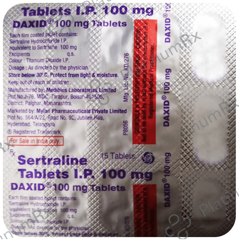 Daxid 100mg Tablet 15s