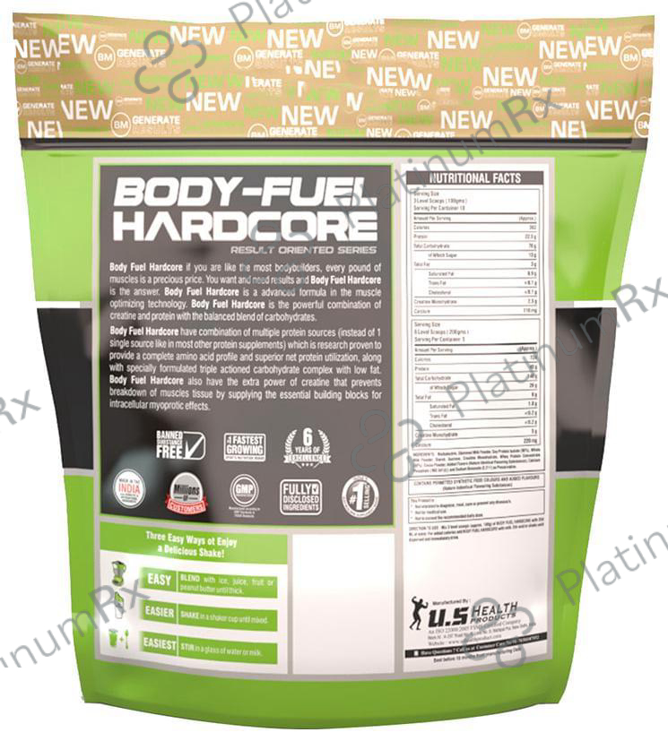 Big Muscles Body-Fuel Hardcore Milk Chocolate Powder 11 lb