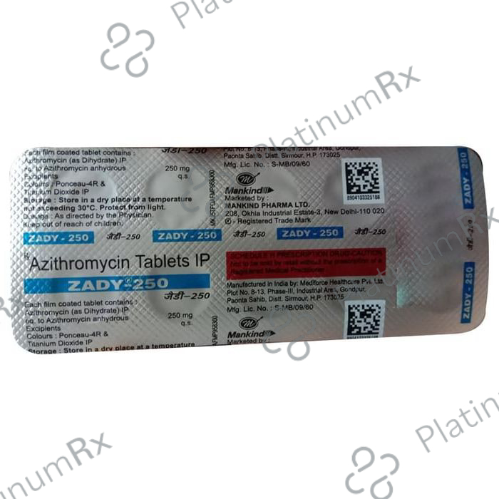Zady 250mg Tablet 10s