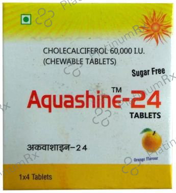 Aquashine 24 Tablet Orange Sugar Free