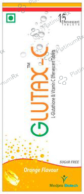 Glutax Effervescent Tablet Orange Sugar Free