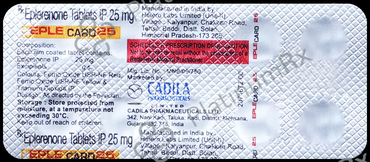 Eplecard 25mg Tablet
