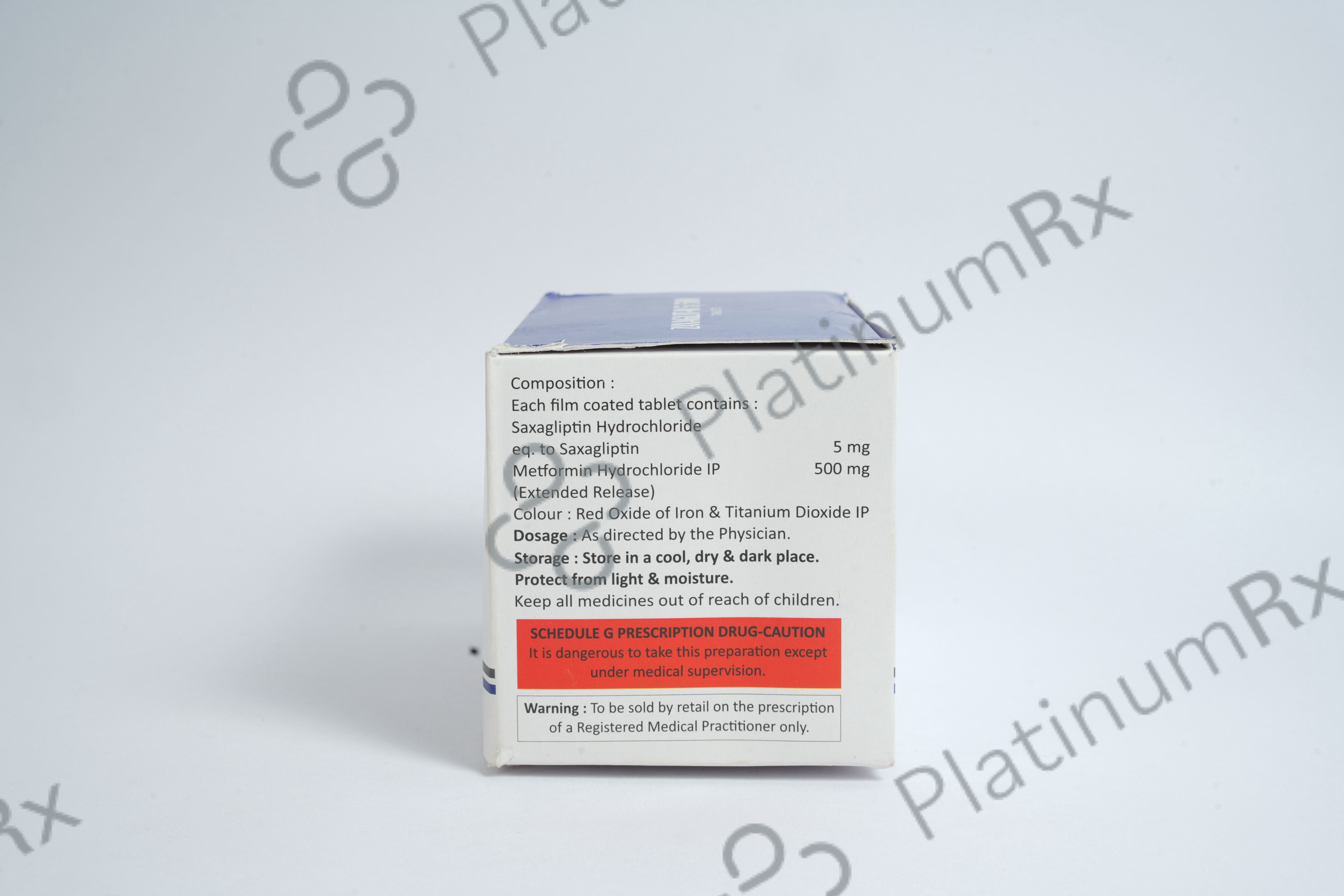 Zaxaglit M 5/500mg Tablet ER 10s