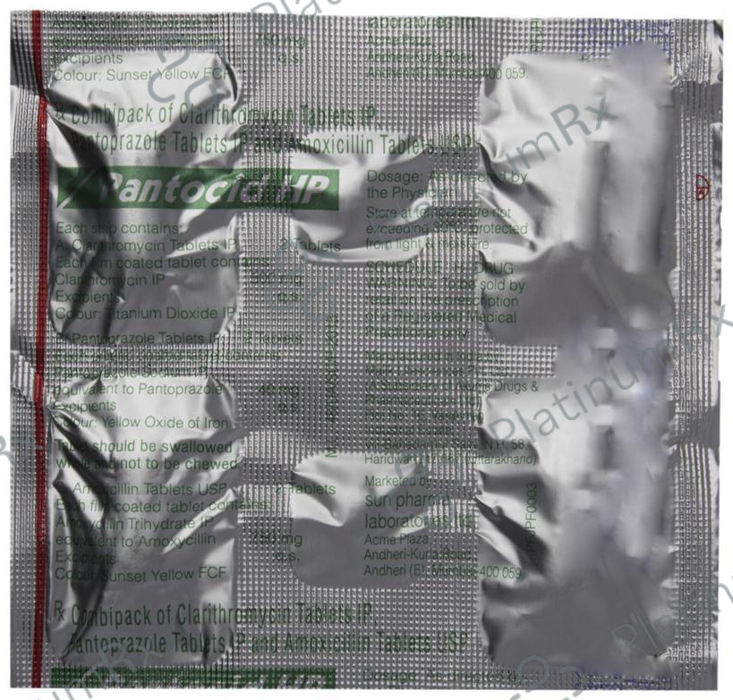 Pantocid HP 750/500/40mg Tablet Combipack 6s