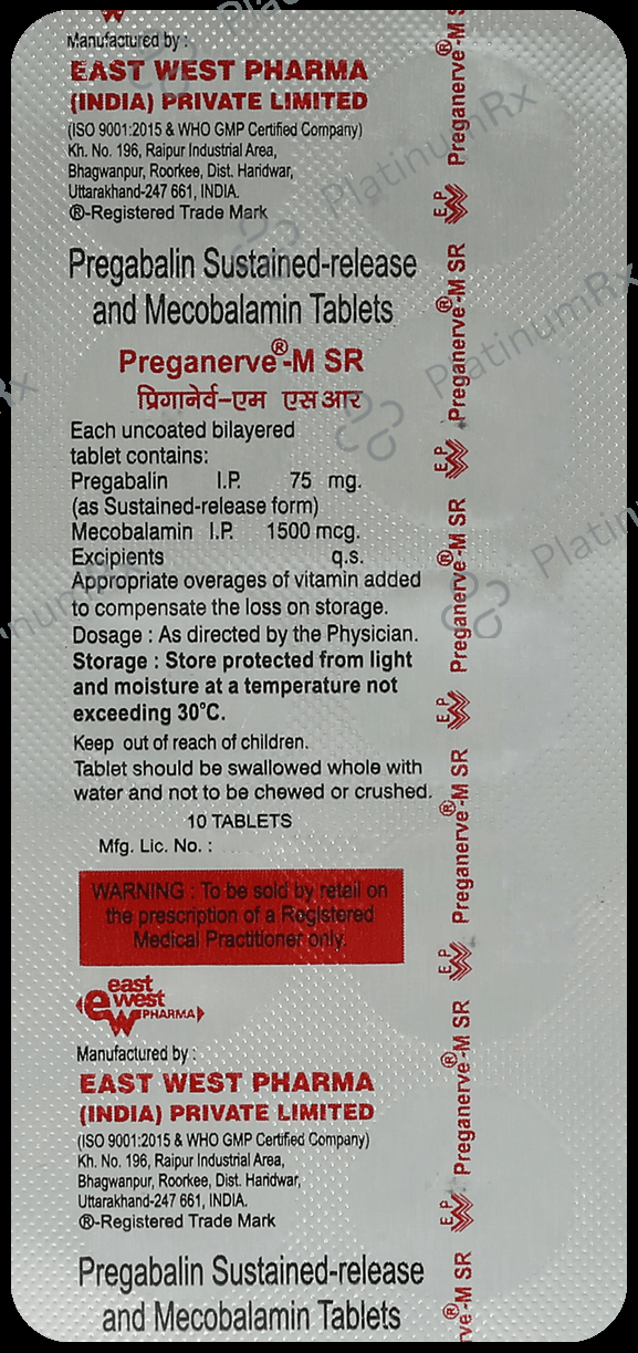 Preganerve M 1500mcg/75mg Tablet SR