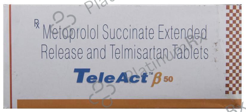 Teleact Beta 50/40mg Tablet ER 10s