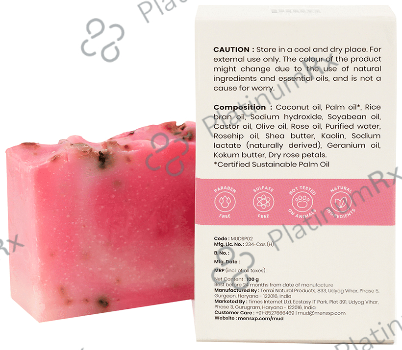 Mensxp Mud Natural Soap for Men (100gm Each) Purifying Red Clay