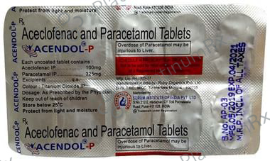 Acendol P 100/325mg Tablet 10s