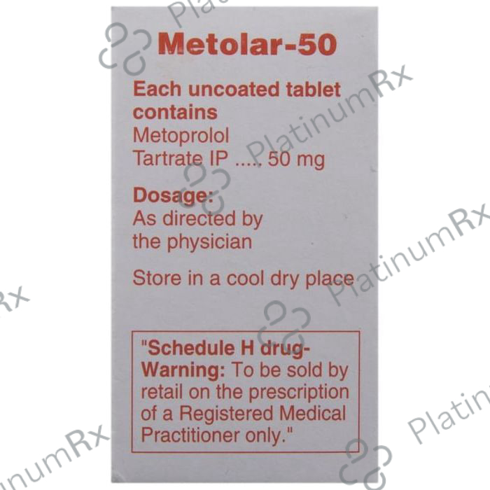 Metolar 50mg Tablet 15s