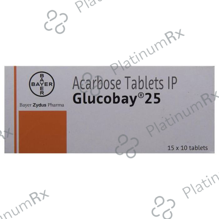 Glucobay 25mg Tablet 10s