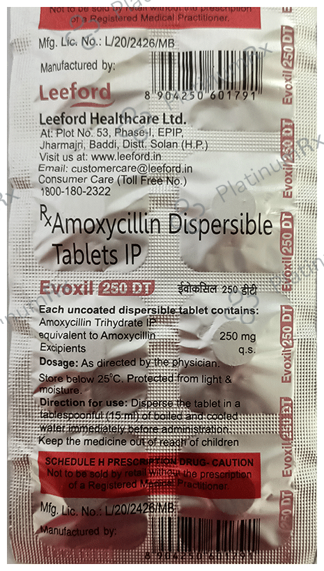 Evoxil 250 DT Tablet