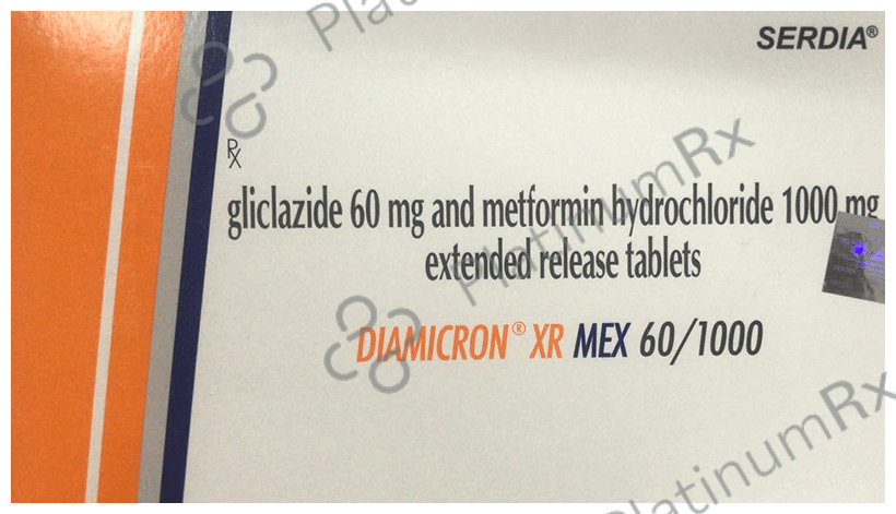 Diamicron XR Mex 60/1000mg Tablet ER 10s