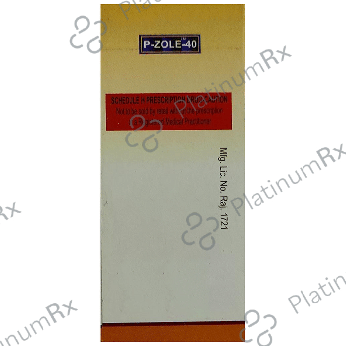 P Zole 40mg Tablet 10 Tablet D D Pharma