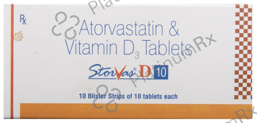 Storvas D 10 10mg/1000IU Tablet 10s