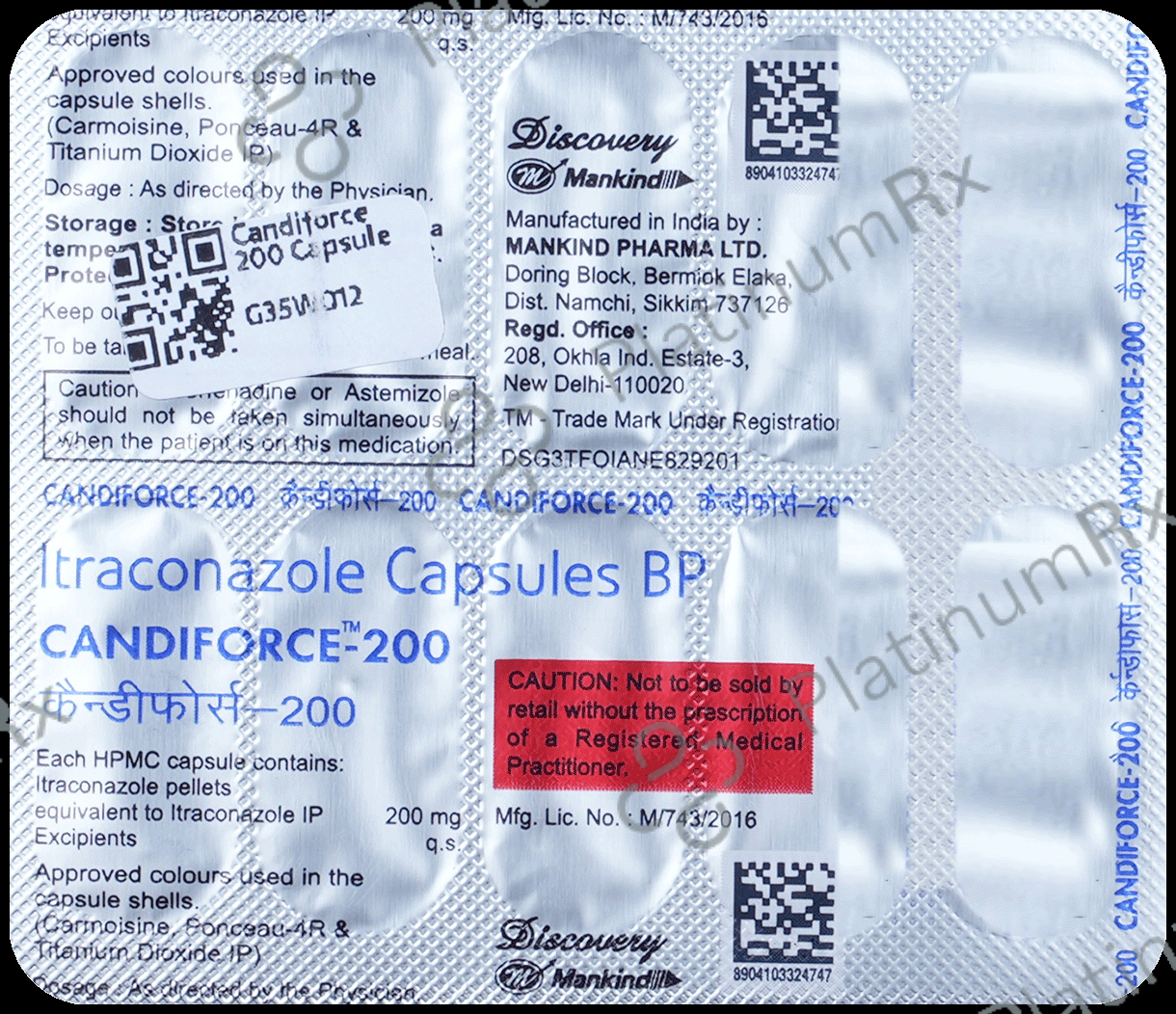 Candiforce 200mg Capsule 10s