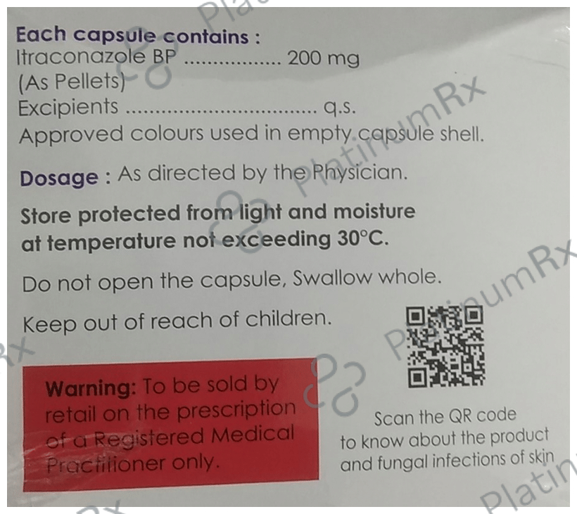 Itralase 200mg Capsule 10s