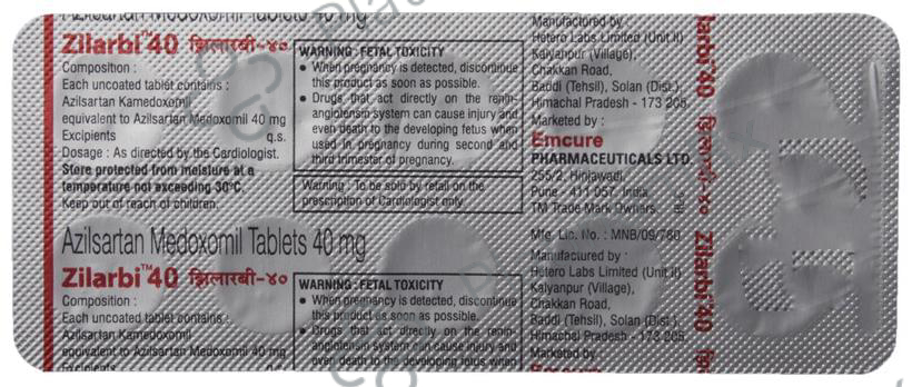 Zilarbi 40mg Tablet 10s