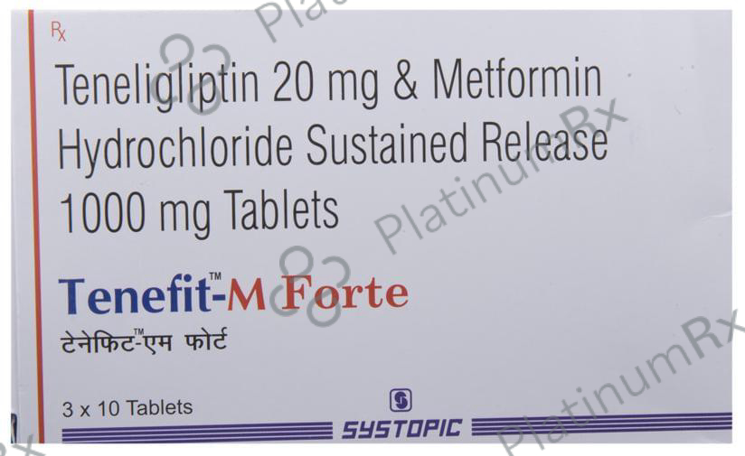 Tenefit M Forte 1000/20mg Tablet SR 10s