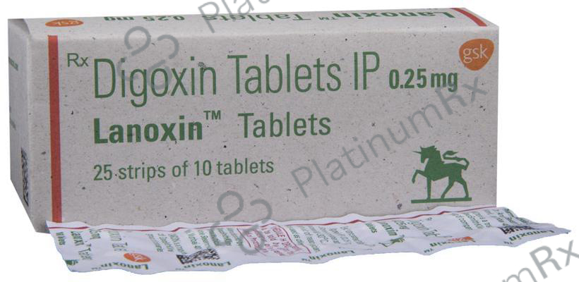 Lanoxin 0.25mg Tablet 10s